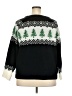 Shein Curve Print Black Pullover Sweater Size 18 Plus (3) - photo 2