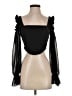 Missguided 100% Polyester Black 3/4 Sleeve Blouse Size 4 - photo 1