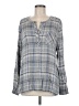 Johnston & Murphy 100% Rayon Gray Long Sleeve Blouse Size M - photo 1