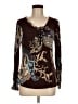 Venus Brown Long Sleeve Blouse Size M - photo 1