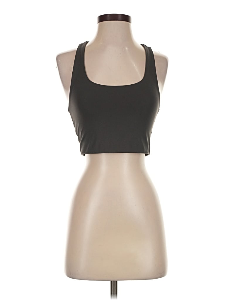 Pre-owned Girlfriend Collective Tank Top Black Halter Neckline Tops