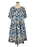 Unbranded Print Blue Casual Dress Size XXL - photo 1