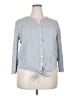 Chico's Blue Long Sleeve Blouse Size 3X - photo 1