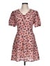 Unbranded Floral Pink Red Casual Dress Size L (estimated) - photo 1