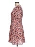 Unbranded Floral Pink Red Casual Dress Size L (estimated) - photo 5