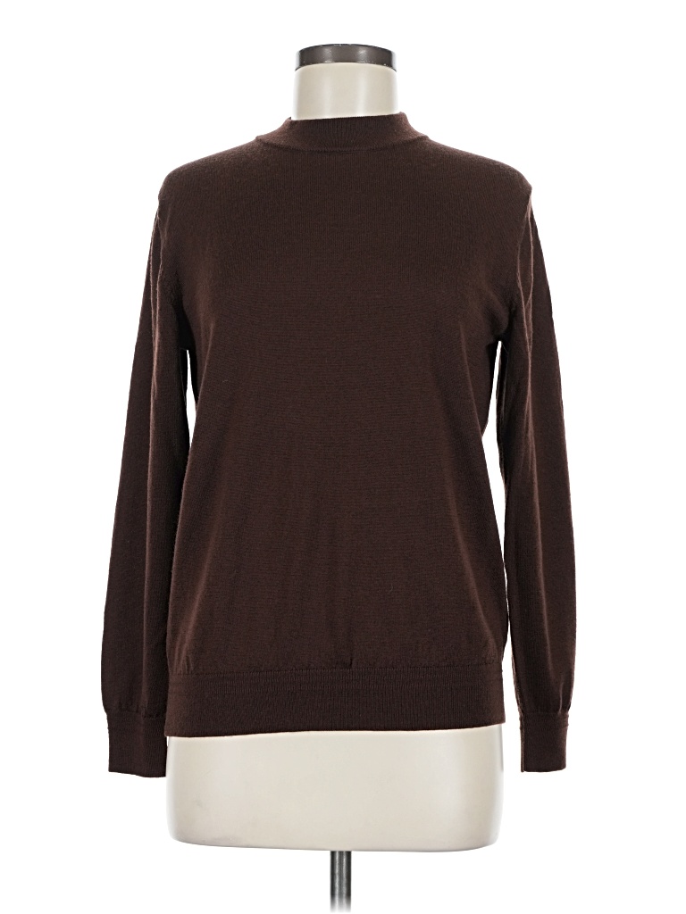 Pre-owned Assorted Brands Turtleneck Sweater In Brown