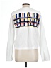 Mii 100% Cotton White Long Sleeve Blouse Size L - photo 2