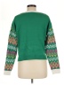 Assorted Brands Print Green Pullover Sweater Size M - photo 2