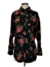 Unbranded 100% Polyester Floral Black Long Sleeve Blouse Size 4 - photo 1