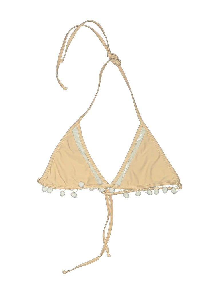 Pre-owned Tularosa Swimsuit Top Tan Swimwear