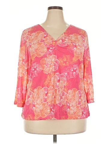 I.E. Relaxed 3/4 Sleeve Blouse (view 1)
