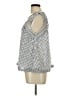 Pol 100% Polyester Silver Sleeveless Blouse Size L - photo 5