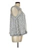 Pol 100% Polyester Silver Sleeveless Blouse Size L - photo 4