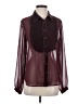 Gap 100% Polyester Burgundy Long Sleeve Blouse Size S - photo 1