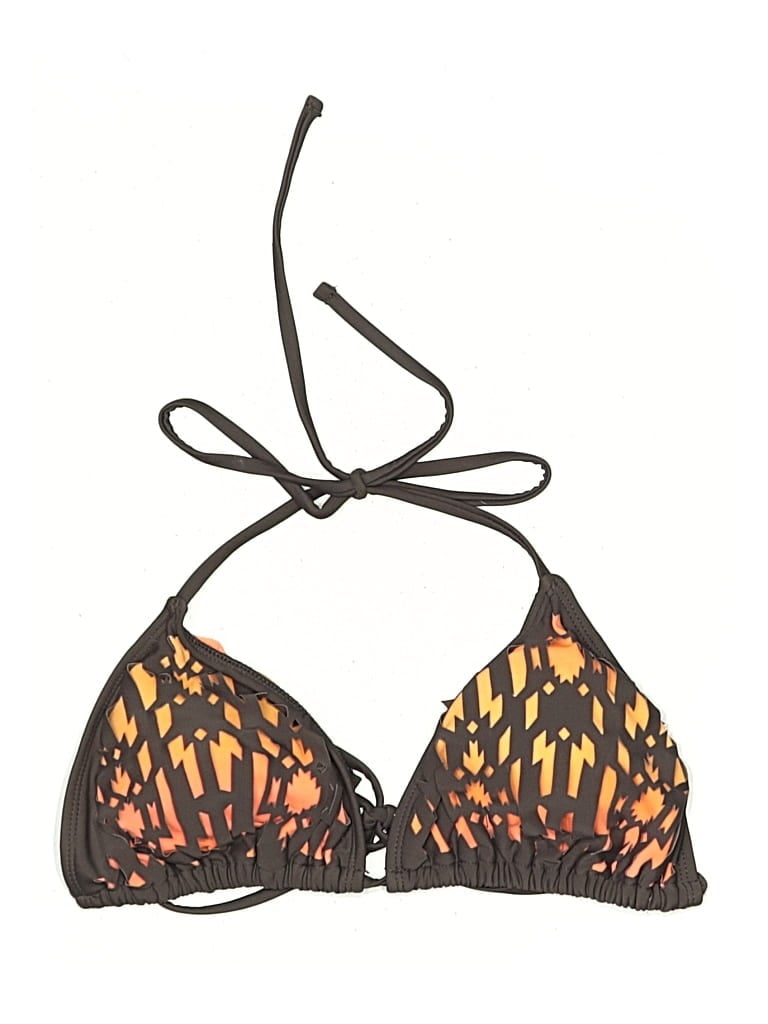 Pre-owned Assorted Brands Swimsuit Top Brown Swimwear