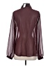 Gap 100% Polyester Burgundy Long Sleeve Blouse Size S - photo 2