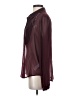Gap 100% Polyester Burgundy Long Sleeve Blouse Size S - photo 5