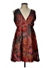 Daniel Benjamin 100% Polyester Paisley Burgundy Cocktail Dress Size L - photo 1