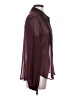 Gap 100% Polyester Burgundy Long Sleeve Blouse Size S - photo 4