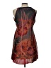 Daniel Benjamin 100% Polyester Paisley Burgundy Cocktail Dress Size L - photo 2