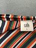 CAbi 100% Polyester Stripes Brown Long Sleeve Blouse Size L - photo 7