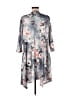 Unbranded Floral Gray Kimono Size L - photo 2