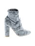 Just Fab Gray Ankle Boots Size 7 - photo 1