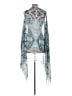 Unbranded 100% Polyester Teal Blue Kimono One size - photo 2