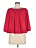 Lara 100% Polyester Red 3/4 Sleeve Blouse Size M - photo 1