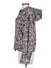 Coach 100% Leather Print White Leather Jacket Size 8 - photo 5