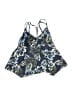 Kona Sol Floral Blue Swimsuit Top Size M - photo 1