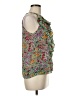 ECI 100% Polyester Green Sleeveless Blouse Size 8 - photo 4