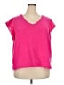 Three Dots 100% Cotton Pink Short Sleeve Top Size XXL - photo 1