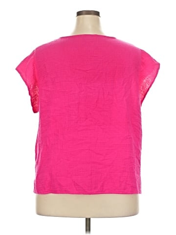 Three Dots Short Sleeve Top (view 2)