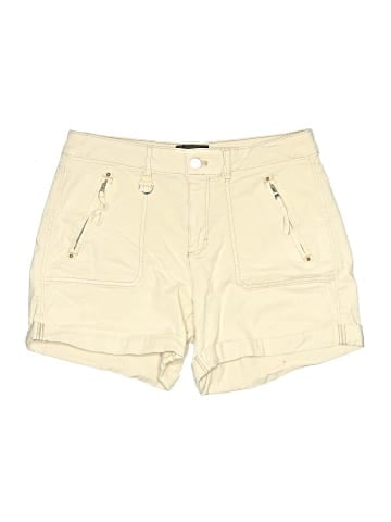 White House Black Market Khaki Shorts (view 1)