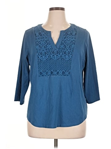 St. John's Bay 3/4 Sleeve T-Shirt (view 1)
