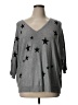 PREMISE Stars Gray Pullover Sweater Size 1X - photo 1