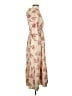 Unbranded 100% Polyester Floral Tan Casual Dress Size S - photo 4