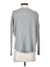 Ann Taylor LOFT 100% Polyester Silver Long Sleeve Top Size S - photo 2