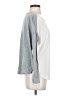 Ann Taylor LOFT 100% Polyester Silver Long Sleeve Top Size S - photo 4