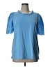 Talbots 100% Cotton Blue Short Sleeve Top Size 1X - photo 1