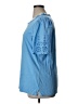 Talbots 100% Cotton Blue Short Sleeve Top Size 1X - photo 5