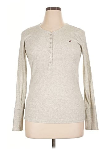 Hollister Long Sleeve Henley (view 1)