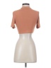 Shein Tan Short Sleeve Turtleneck Size 4 - photo 2