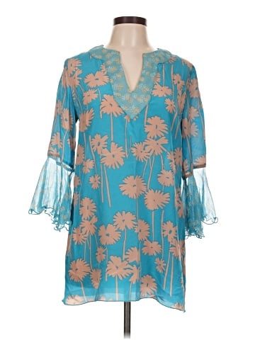 Anna Sui 3/4 Sleeve Silk Top (view 1)