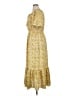 Max Studio Paisley Yellow Casual Dress Size XL - photo 5