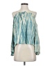 Blue Life 100% Rayon Teal Sleeveless Blouse Size S - photo 1