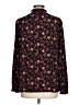 Anne Klein Floral Black Long Sleeve Blouse Size L - photo 2
