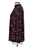 Anne Klein Floral Black Long Sleeve Blouse Size L - photo 5