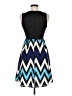 Pomelo Chevron-herringbone Blue Casual Dress Size M - photo 2